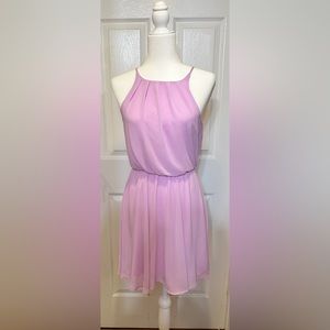 Blue Rain Dress  lavender pink flowy chiffon Size XS